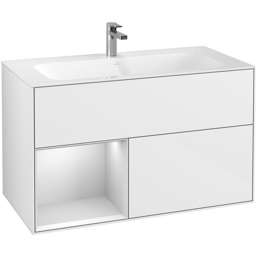 Wastafelonderkast Finion 996x591x498mm G.White.L F030MTGF