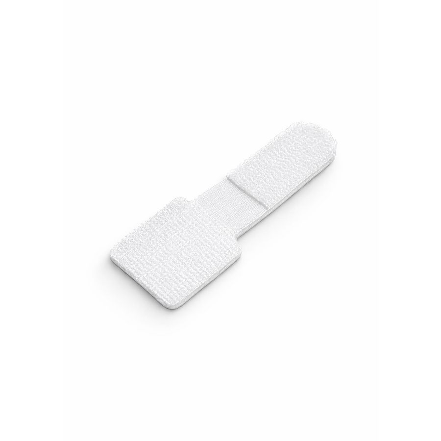 Plakzadel klittenband, 28x90mm Wit, 100st