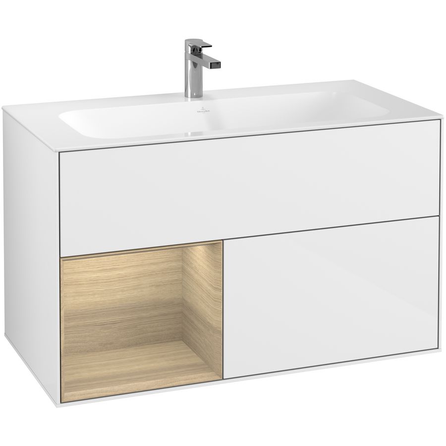 Wastafelonderkast Finion 996x591x498mm G.White.L F030PCGF