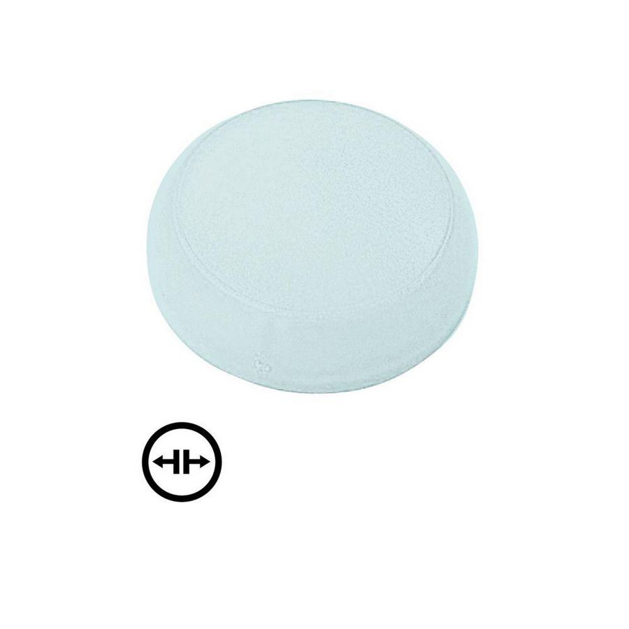 Lens signaallamp wit vlak symbool wissen M22-XL-W-X13