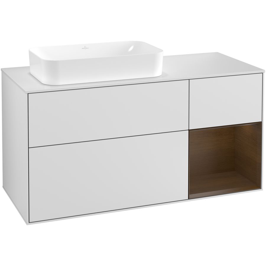 Wastafelonderkast Finion 1200x603x501mm White Matt Lacquer G281GNMT