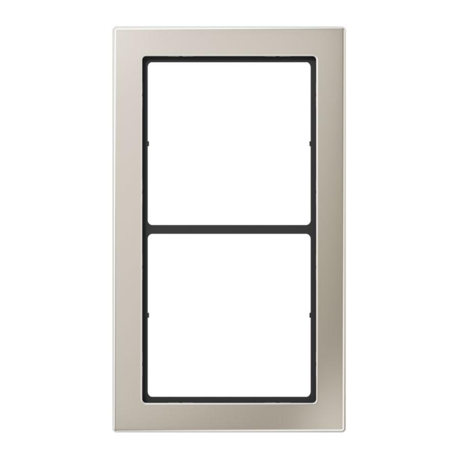Afdekraam edelstaal 2-voudig LS-Flat Design