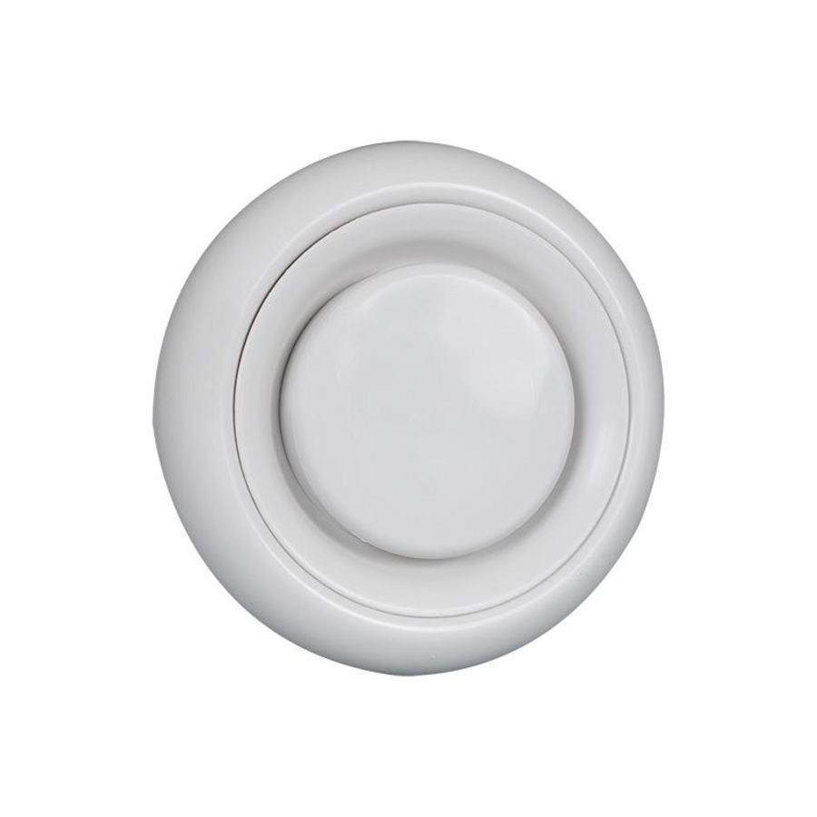 DVLI toevoerventiel+klemmen Ø100mm wit