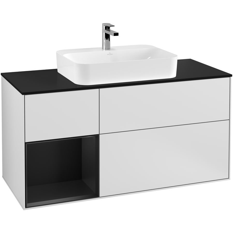 Wastafelonderkast Finion 1200x603x501mm White Matt Lacquer G412PDMT