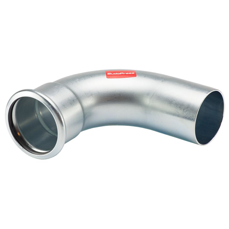 Insteekbocht 90° SudoPress staalverzinkt pers x spie 108 SP8001VM VVE=2