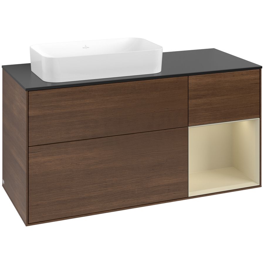 Wastafelonderkast Finion 1200x603x501mm W.Veneer F692HJGN