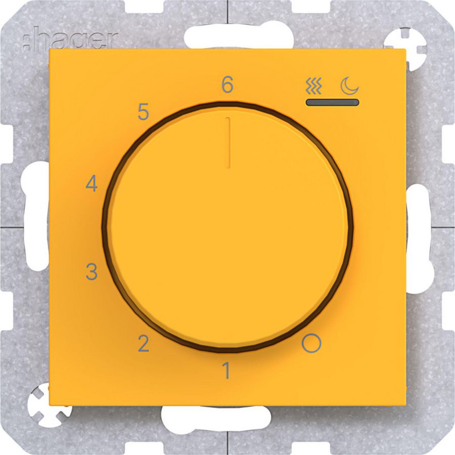 Kamerthermostaat 230V/15W verwarming/koeling A.x/C.x saffron mat