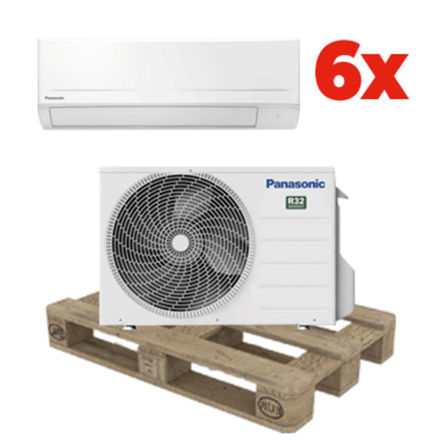 Pallet 6st. Panasonic BZ super-compact  3.5kw airco set (CS-BZ35CKE + CU-BZ35CKE)