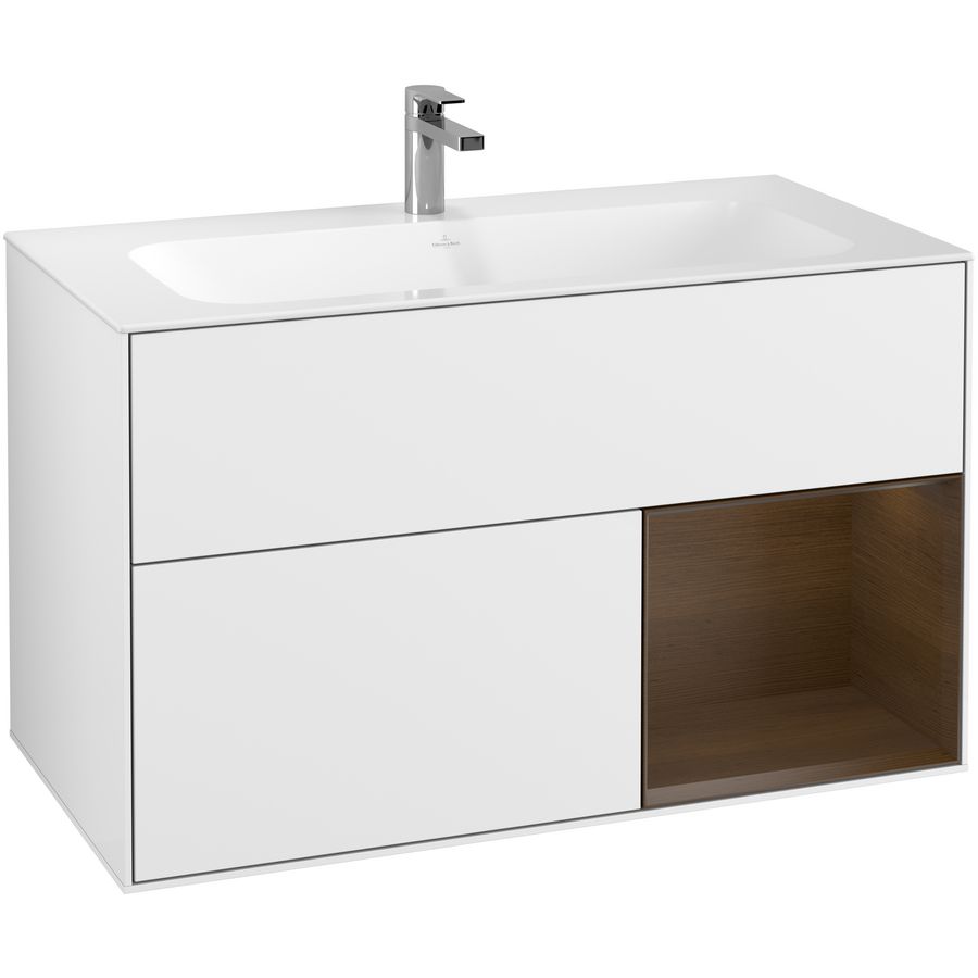 Wastafelonderkast Finion 996x591x498mm G.White.L F040GNGF