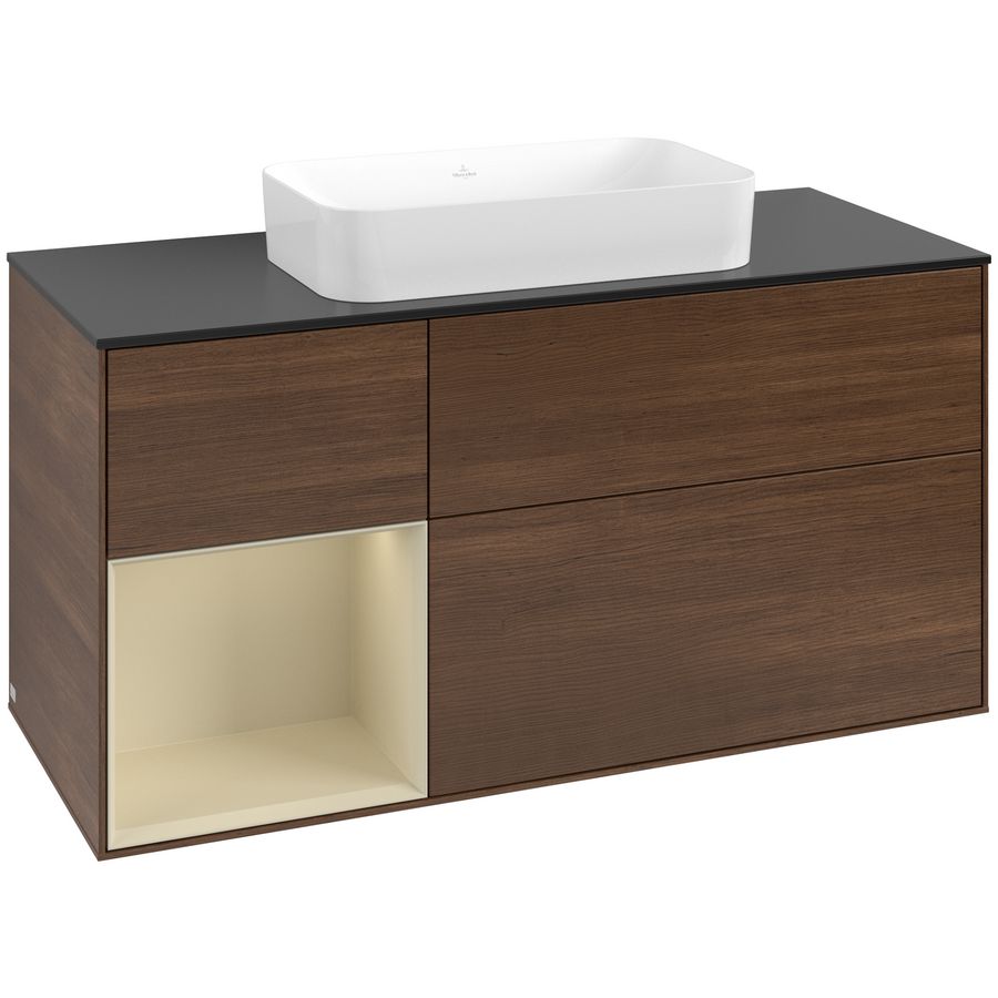 Wastafelonderkast Finion 1200x603x501mm W.Veneer F702HJGN