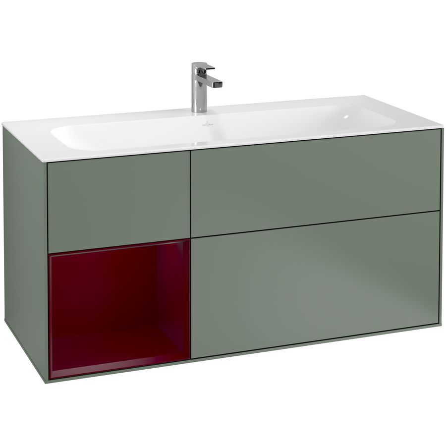 Wastafelonderkast Finion 1196x591x498mm Olive Matt Lacquer G060HBGM