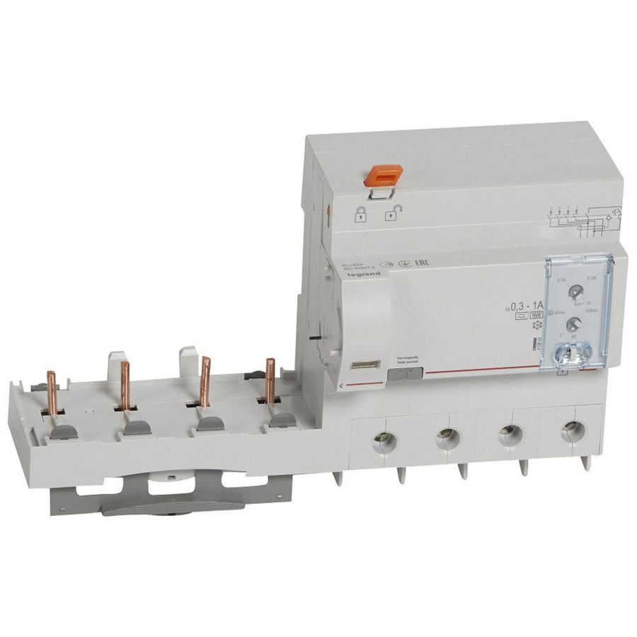 Aardlekblok 4-polig 63A 300/1000mA F DX3 DIN