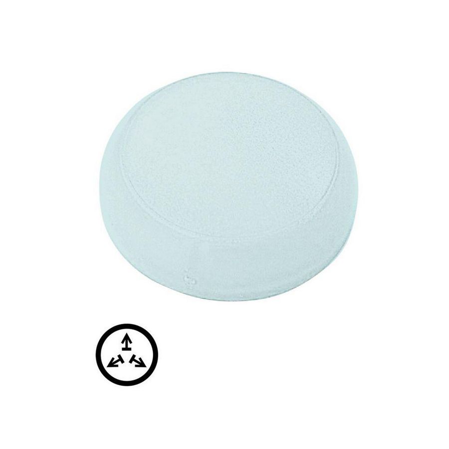 Lens signaallamp wit vlak symbool wissen M22-XL-W-X15