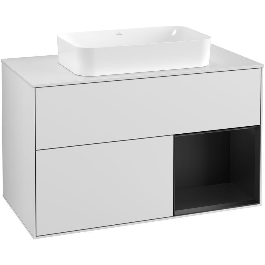 Wastafelonderkast Finion 1000x603x501mm White Matt Lacquer G251PDMT
