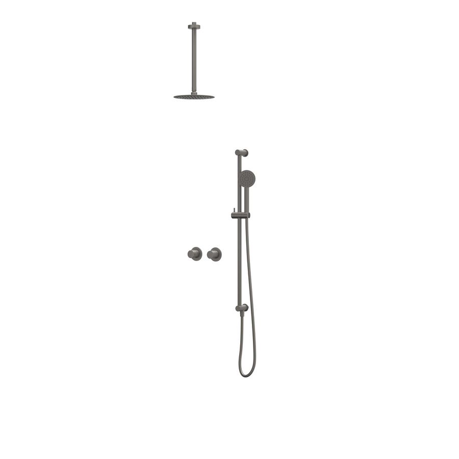 Afbouwdeel regendouche IVY combiset Bond 3 inbouwthermostaat symmetry gebor. metal black CSB3EXGMCACB excl. inbouwbox