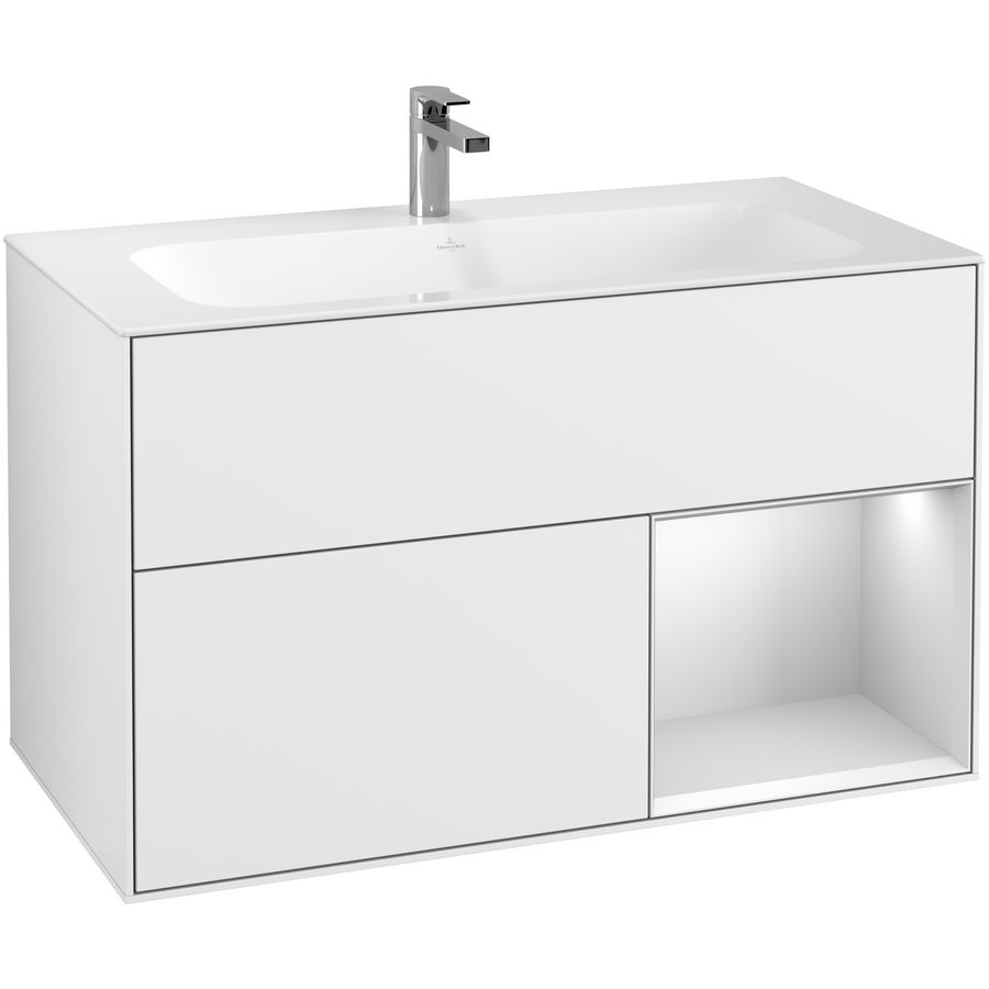 Wastafelonderkast Finion 996x591x498mm G.White.L F040MTGF