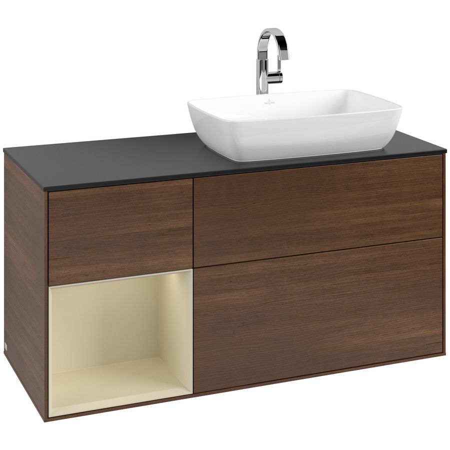 Wastafelonderkast Finion 1200x603x501mm W.Veneer F802HJGN