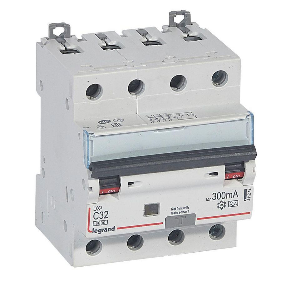 Aardlekautomaat DX3 4-polig C32A 6000A 300mA
