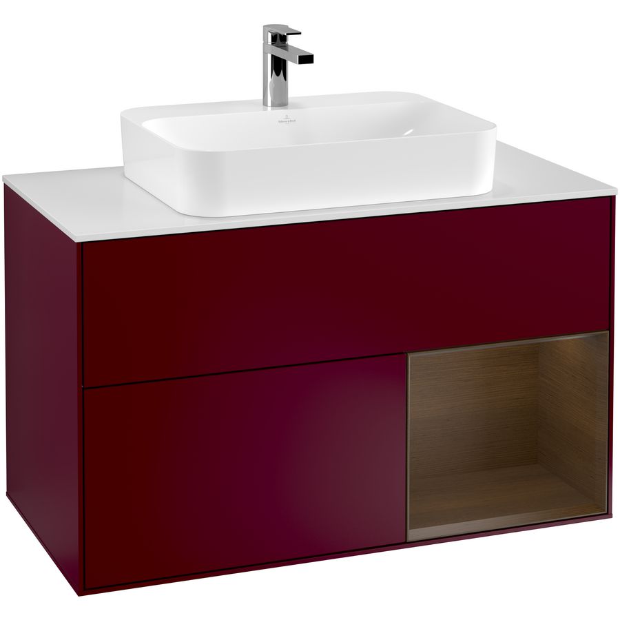 Wastafelonderkast Finion 1000x603x501mm Peony Matt Lacquer G371GNHB