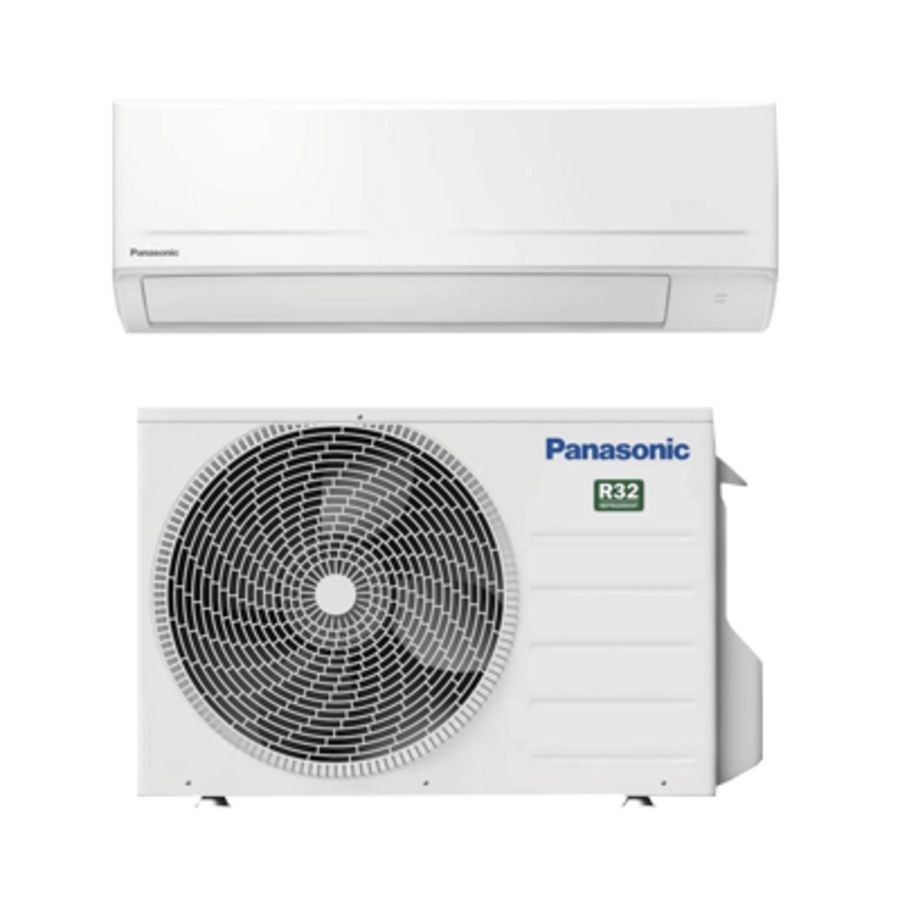 Panasonic BZ super-compact  2.5kw airco set (CS-BZ25CKE + CU-BZ25CKE)