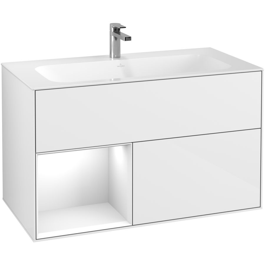 Wastafelonderkast Finion 996x591x498mm G.White.L G030GFGF