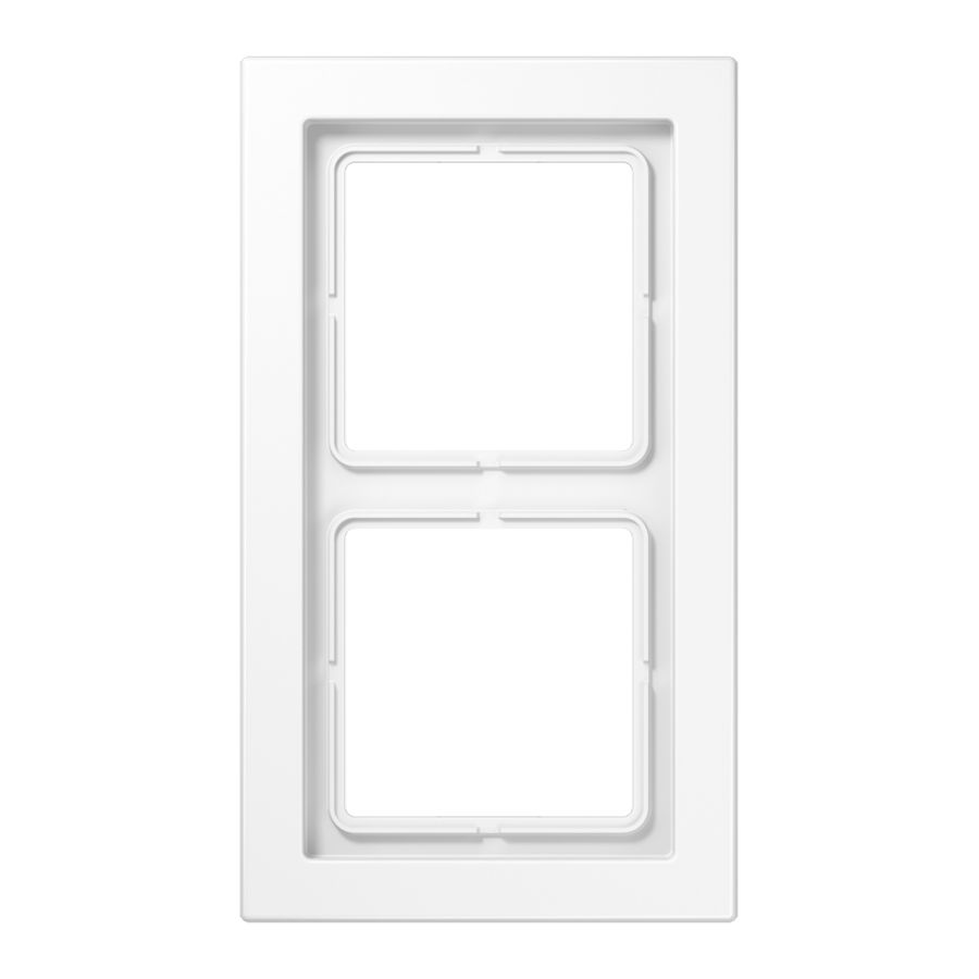 Afdekraam slagvast alp.wit 2-voudig LS-design