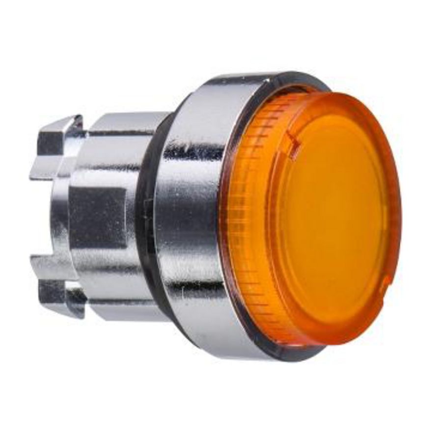 Kop voor verlichte drukknop Ø22mm Geel