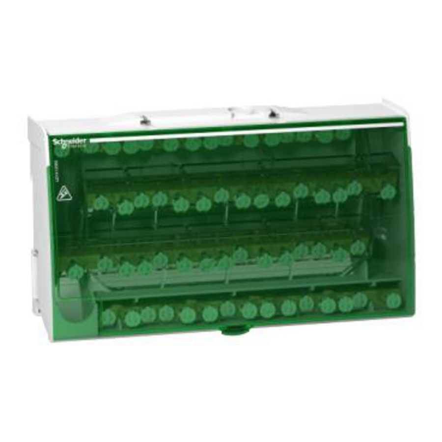 Verdeelblok 4P 125A 4x15 aansluitingen DIN-rail bev DS