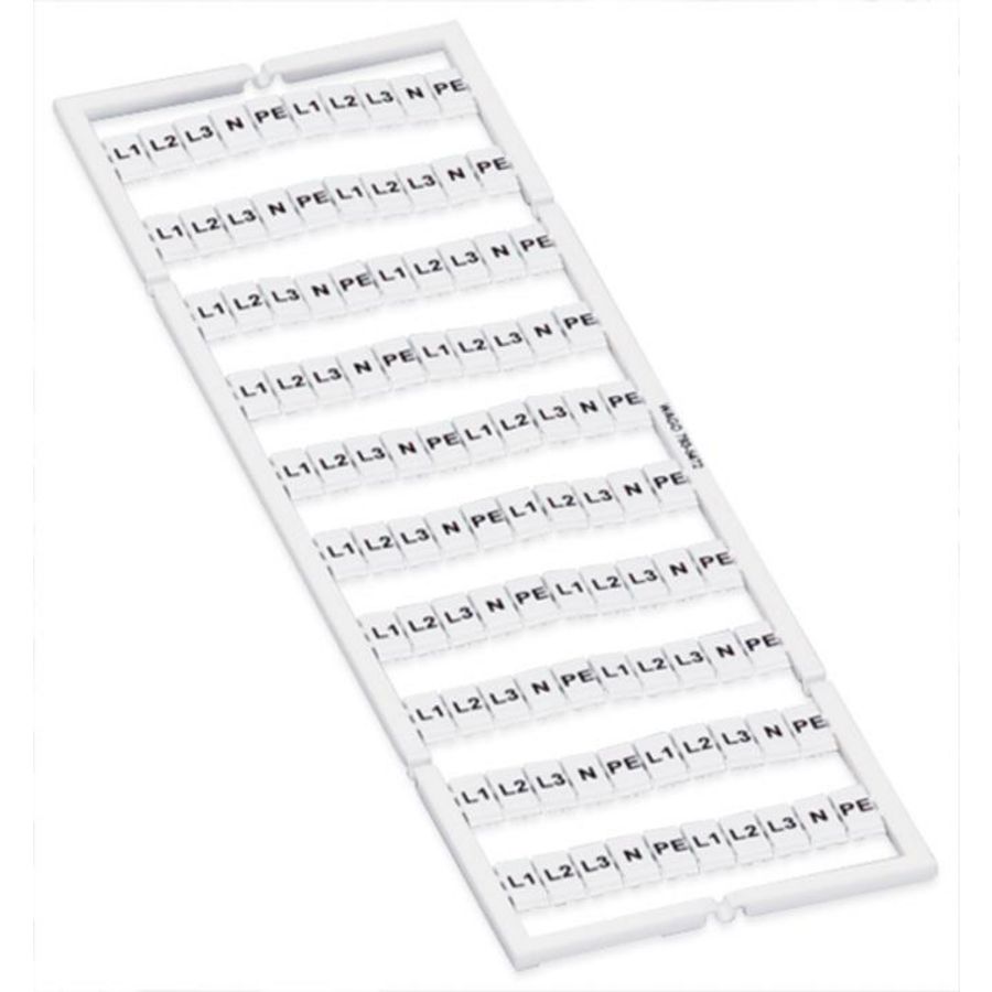 WMB-markeringskaart als kaart bedrukt wit 793-5472 VVE=5