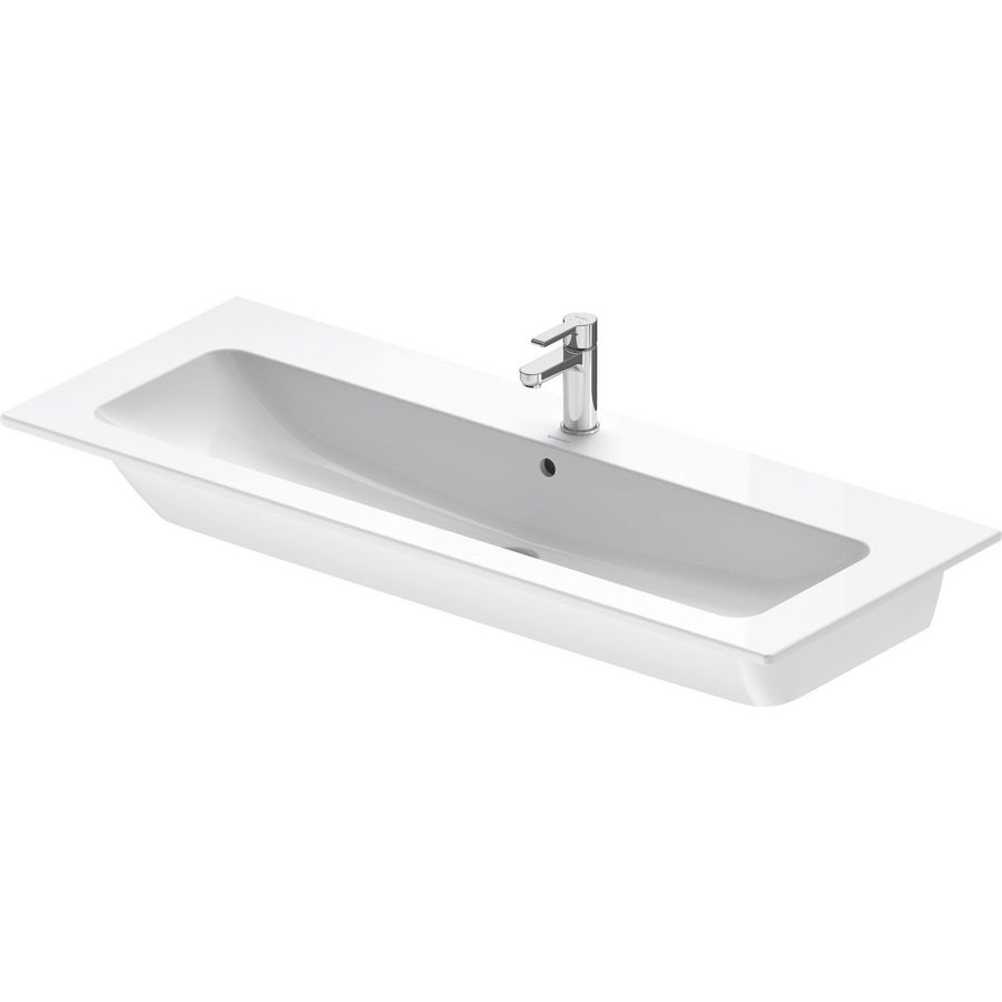 Wastafel wit zijdemat 1230mm ME by Starck