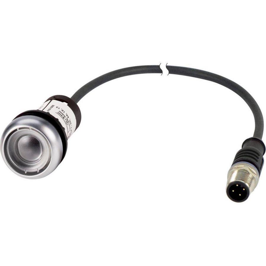 Drukknop RMQ Compact z.indicatiepl vlak terugv. 0no/1nc P1