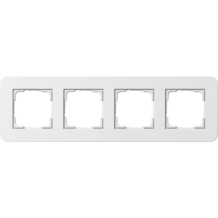 Afdekraam 4-v Gira E3 zuiver wit/zuiver wit