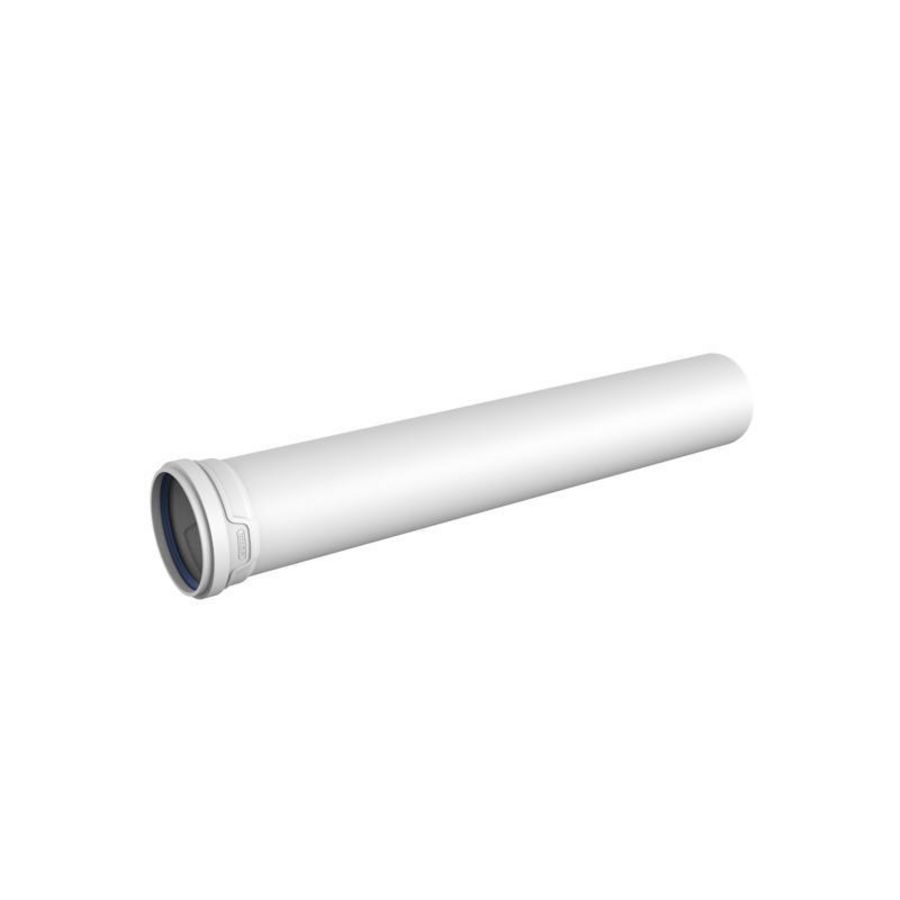 Lengte a 2mtr. PP AS+ riool afvoerbuis 160mm lichtgrijs geluidsarm 1x mof