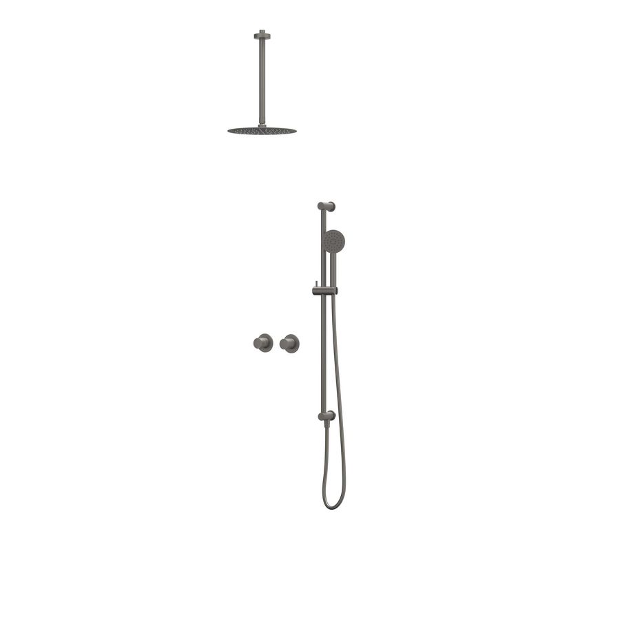 Afbouwdeel regendouche IVY combiset Bond 3 inbouwthermostaat symmetry gebor. metal black CSB3EXGMCBCB excl. inbouwbox