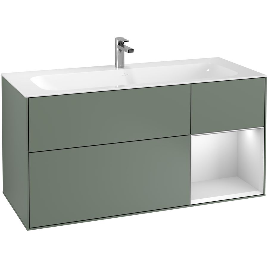 Wastafelonderkast Finion 1196x591x498mm Olive Matt Lacquer G070MTGM