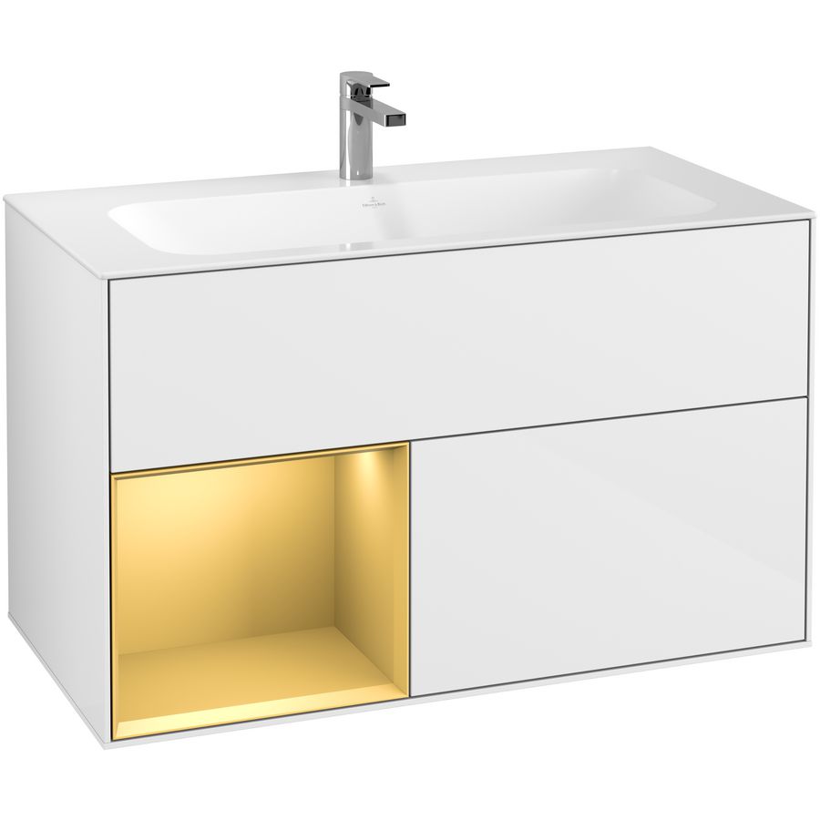 Wastafelonderkast Finion 996x591x498mm G.White.L G030HFGF