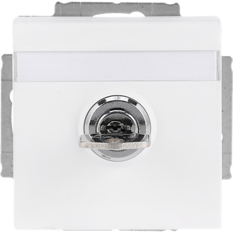 Tekstwandcontactdoos ra kv Centraalplaat kd+slot inb f-matwit (20 EUKNBSL-884)