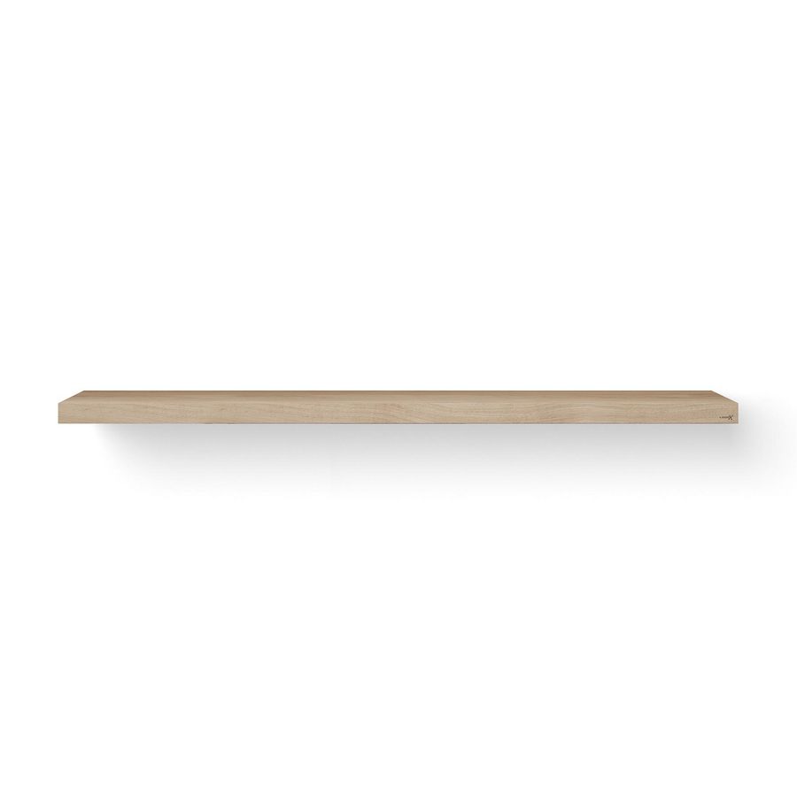Wastafelblad Base Wood eiken 200cm RVS zonder handdoekbeugel
