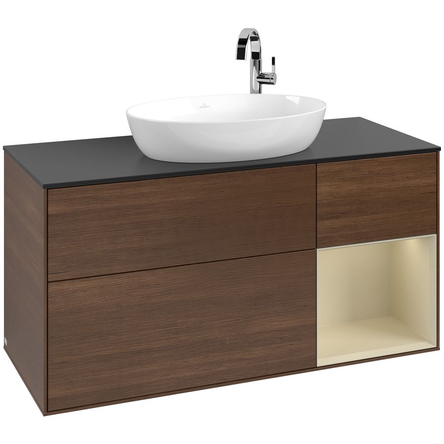 Wastafelonderkast Finion 1200x603x501mm W.Veneer F952HJGN