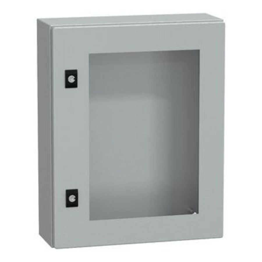 Deur 500x400x150mm IP66 / IK08 Transparant RAL70 Spacial CRN