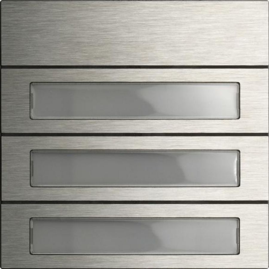 Belknopmod. 3-voudig System 106 edelstaal V4A