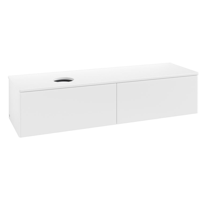 Wastafelonderkast Antao 1600x360x500mm White Matt Lacquer L37010MT