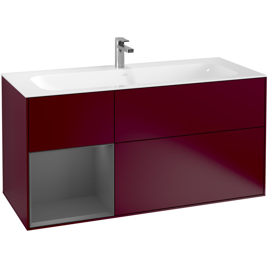 Wastafelonderkast Finion 1196x591x498mm Peony Matt Lacquer F060GKHB