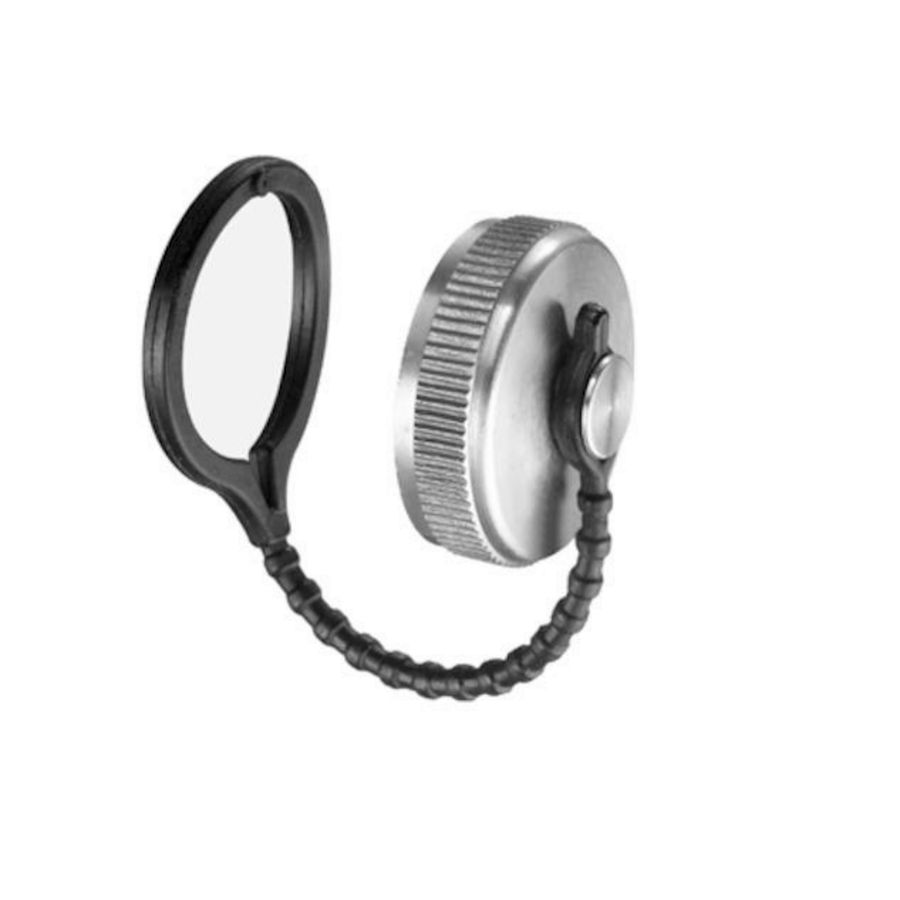 Afsluitkap1" V ketting en dichting messing