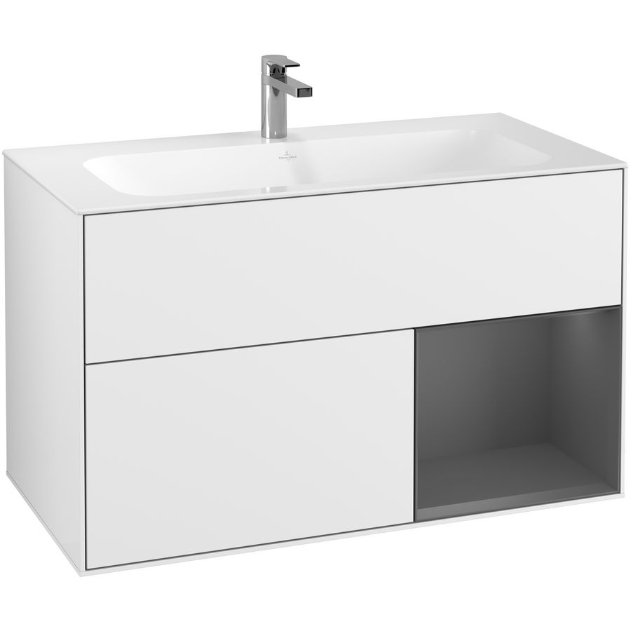 Wastafelonderkast Finion 996x591x498mm G.White.L G040GKGF