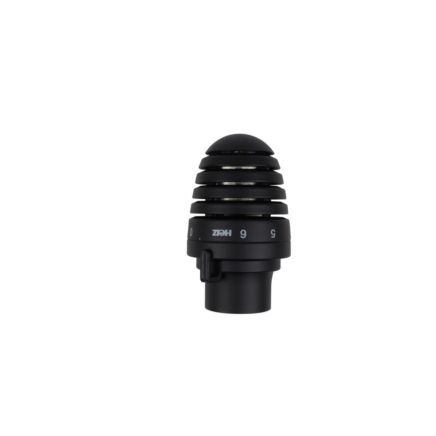 Thermostaatkop DELUXE met 0-stand zwart 0-30°C M28x1.5