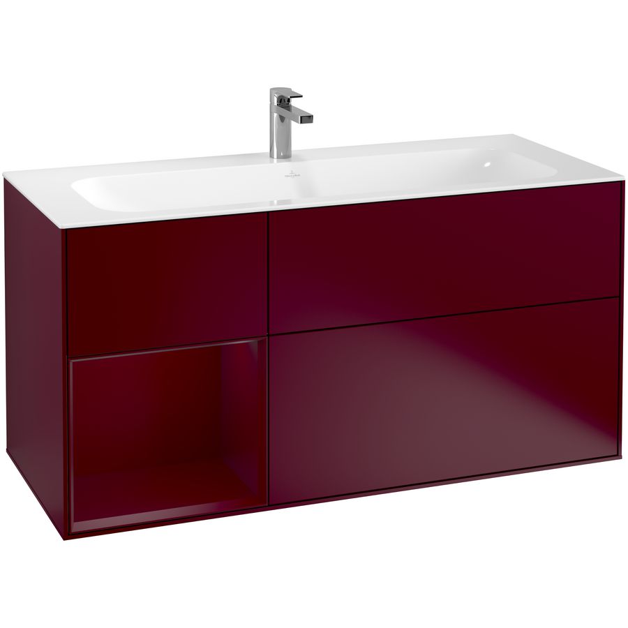 Wastafelonderkast Finion 1196x591x498mm Peony Matt Lacquer F060HBHB