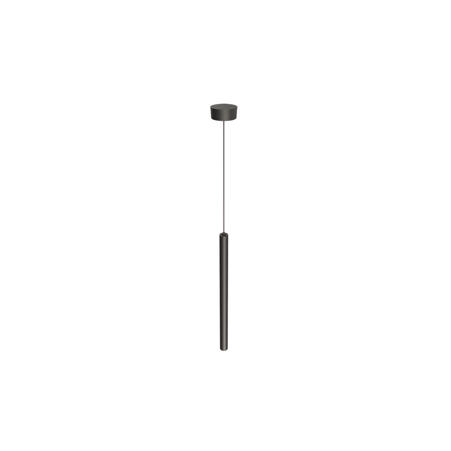 Hanglamp LED 009 3000K Geborsteld metal black 30x30x500mm