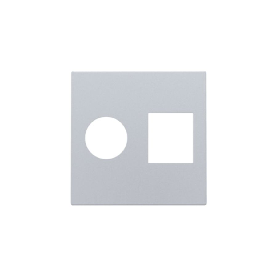 Afwerkingsset enkelvoudige coax/netwerkaans. RJ45 sterling