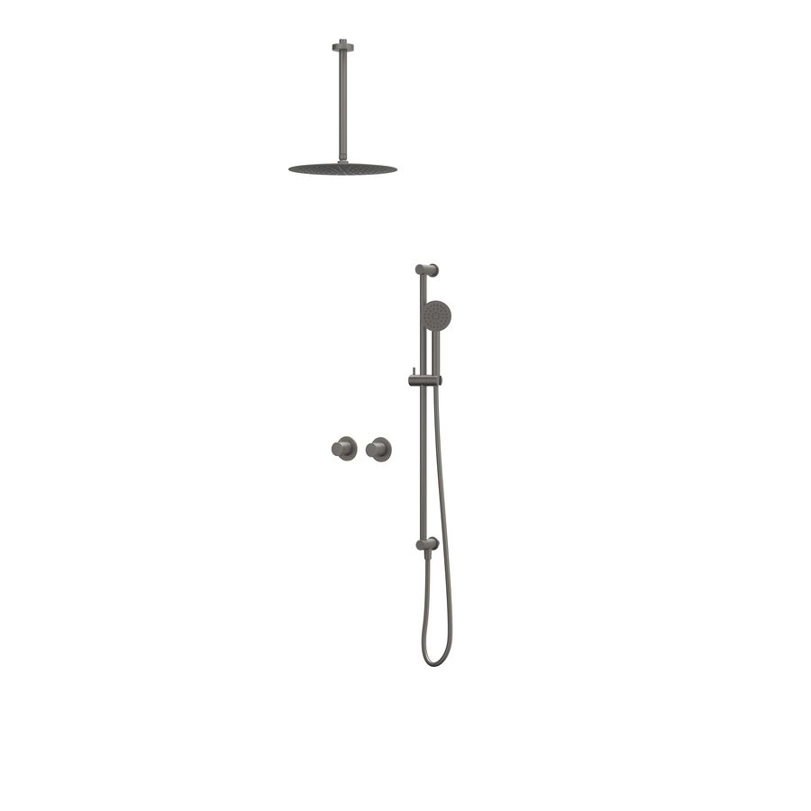 Afbouwdeel regendouche IVY combiset Bond 3 inbouwthermostaat symmetry gebor. metal black CSB3EXGMCCCB excl. inbouwbox
